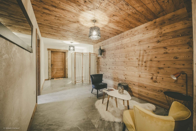 Chalet Bovard, Whymper, salle détente, Haute-Savoie tourisme