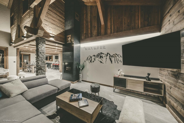 Chalet Bovard, Whymper, salon TV, Châtel Les Portes du Soleil