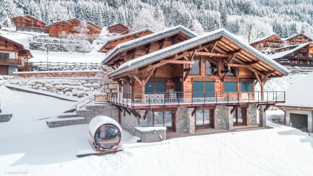 Chalet Bovard, Whymper, vue chalet hiver, Haute-Savoie Les Portes du Soleil