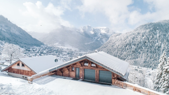 Chalet Bovard, Whymper, vue hiver, Châtel ski Les Portes du Soleil
