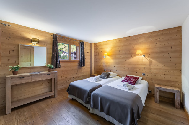 Chalet Casa Linga, Chambre 2 lits simples, Châtel Réservation