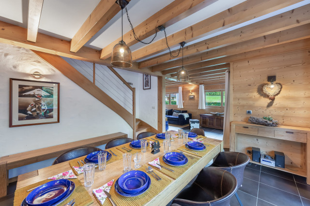 Chalet Casa Linga, Salle à manger, repas en famille, Châtel