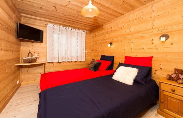 Chalet Chante Bise 14 personnes Béchigne Châtel chambre 2 lits simples