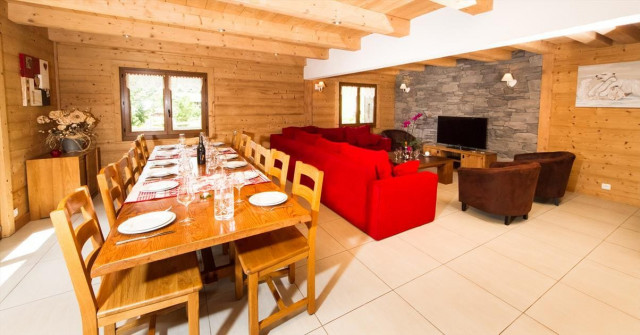 Chalet Chante Bise, Dining - Living room, Châtel Portes du Soleil