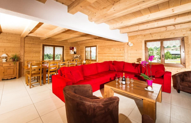 Chalet Chante Bise, Dining-Living room, Châtel Family holidays