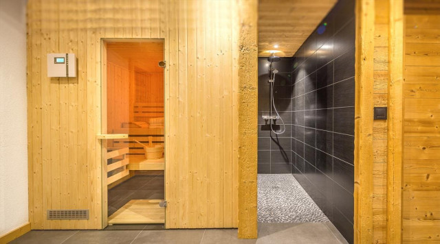 Chalet Chante Merle, Châtel, Béchigne, sauna et douche