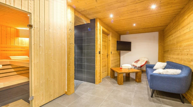 Chalet Chante Merle, Châtel, Béchigne, sauna, salon et télévision