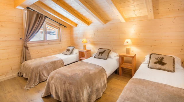 Chalet Ciste La Chapelle d'Abondance, Chambre 3 lits simples, Châtel Tourisme 74