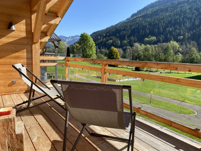 Chalet Cret Beni, Balcon vue montagne, Châtel 74