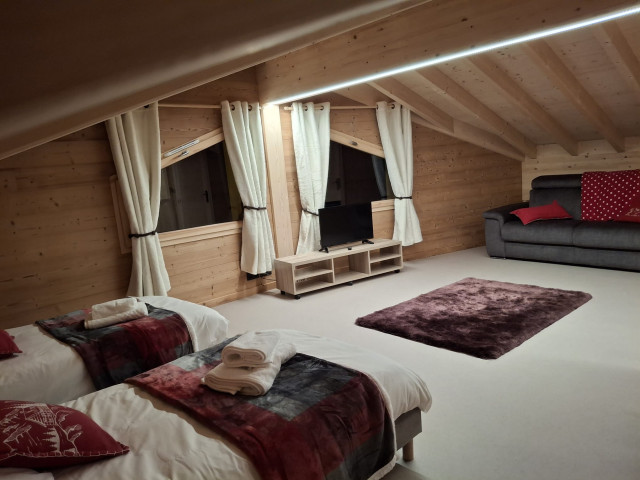 Chalet de la fiolaz à Châtel, mezzanine