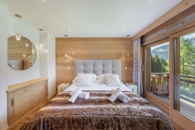 Chalet de Vonnes, Chambre lit double, Châtel Haute-Savoie