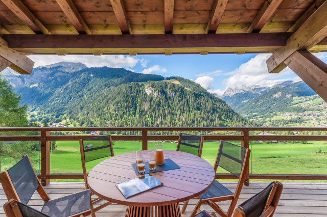 Chalet de Vonnes, Terrasse vue Montagne, Châtel