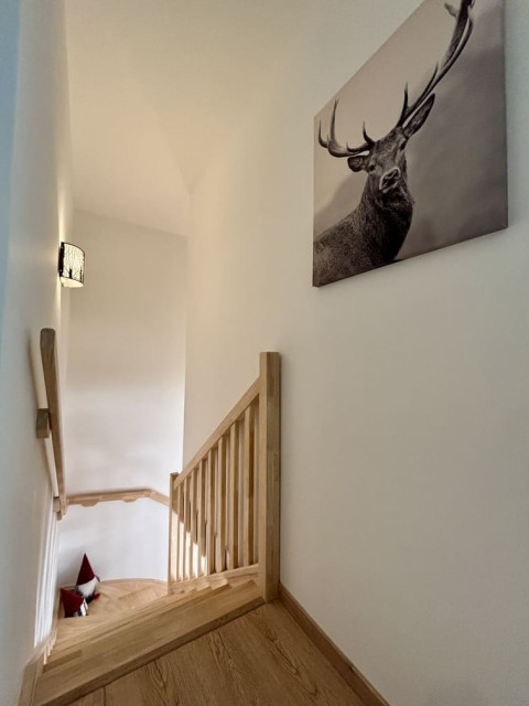Chalet des Freinets, Appartement 201A, Châtel, Escaliers, Panorama exceptionnel