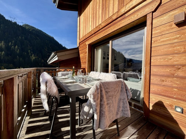 Chalet des Freinets, Appartement 201A, Châtel, Terrasse, Soleil vacances