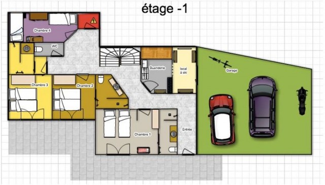 Chalet Emilie 15 personnes Châtel Plan 3