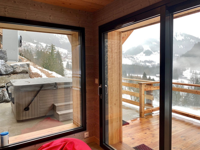 Chalet Entre Vous Châtel, Terrasse avec jacuzzi, Châtel Vacances détente