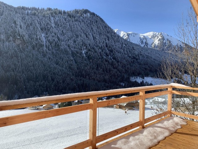 Chalet Entre Vous Châtel terrasse hiver