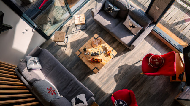 Chalet Entre Vous, Living room, Chatel Cosy mountain ski