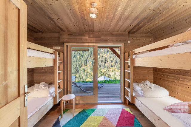 Chalet Etringa, Bedroom with bunk bed, Châtel Portes du Soleil