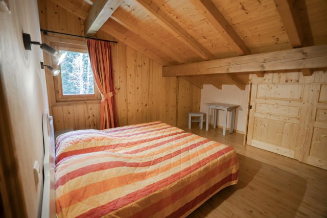 Chalet Fifine Chambre lit double Châtel  Hiver