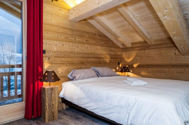 Chalet Haute-Cime, Bedroom double bed, Châtel French Alps