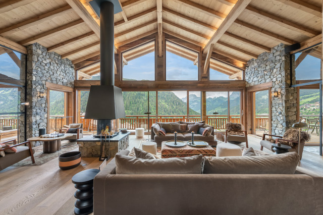 Chalet IKARIA, Living room, Châtel France