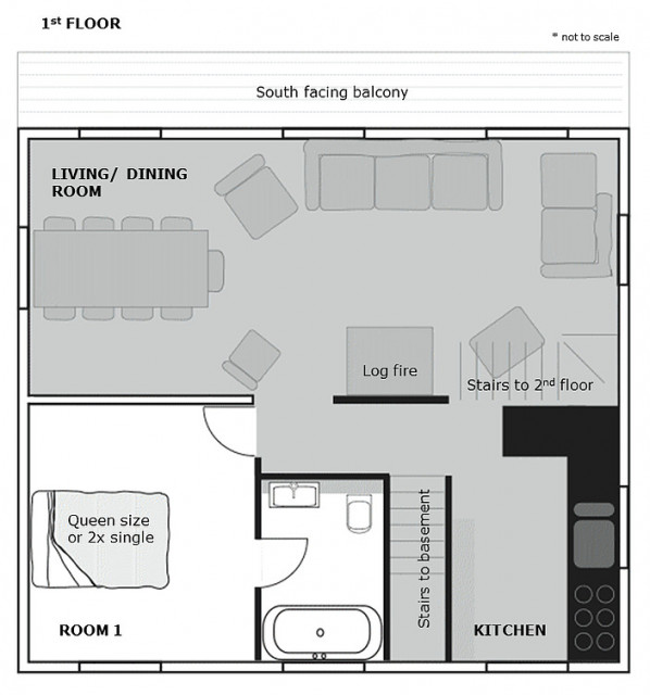 Chalet Isobel, floor plan, Châtel Les Portes du Soleil