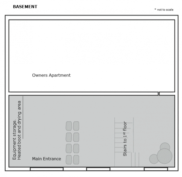 Chalet Isobel Plan Rez de chaussée Châtel