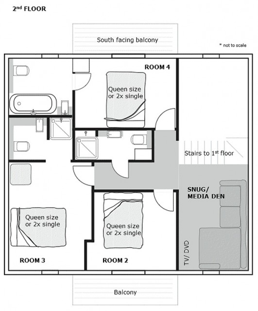 Chalet Isobel Plan Second étage Châtel 