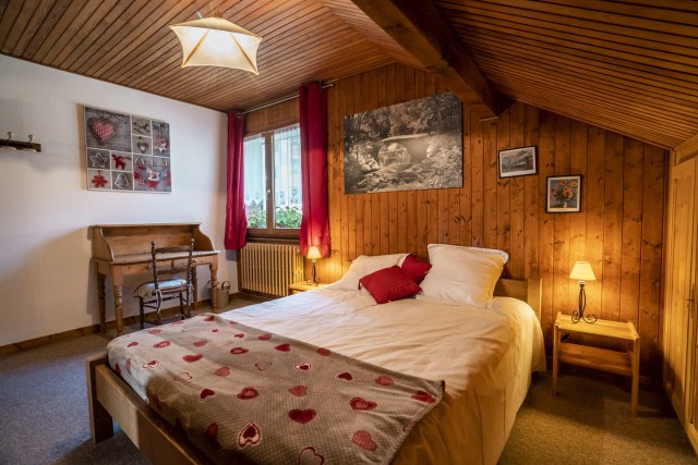 Chalet Jacrose Chambre lit double Châtel Portes du Soleil