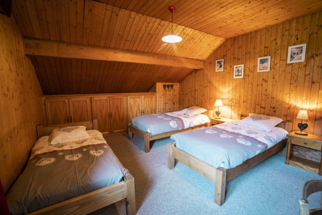 Chalet Jacrose Chambre lits simples Châtel 74