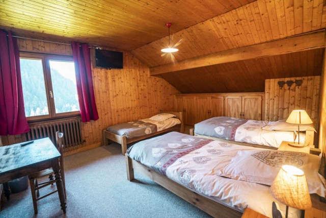 Chalet Jacrose Chambre lits simples Châtel Portes du Soleil