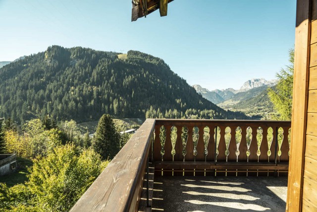 Chalet Jacrose Vue du Balcon Châtel Montagne