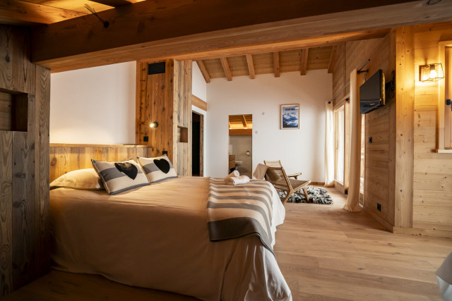 Chalet Juliette, bedroom 1 double bed + 1 single bed, Châtel Ski Rental