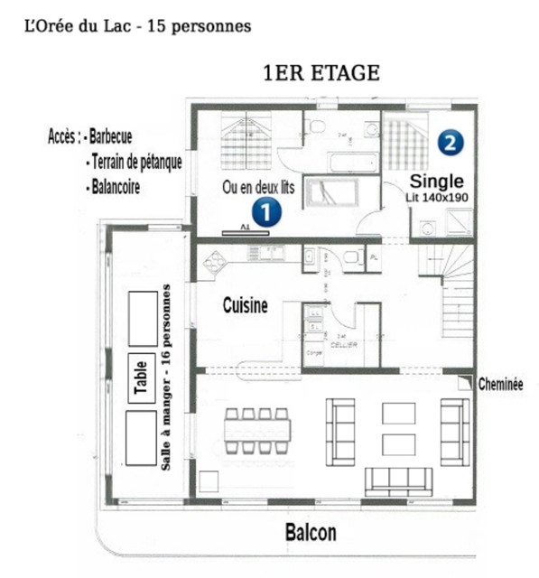 Chalet l'orée du lac, 1er étage, Châtel Vonnes