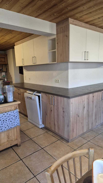 Chalet L'Orée du lac, Kitchen undergoing renovation, Chatel, Northern Alps