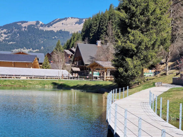 Chalet L'Orée du lac, Vue depuis le lac de Vonnes, Châtel, Vacances en famille