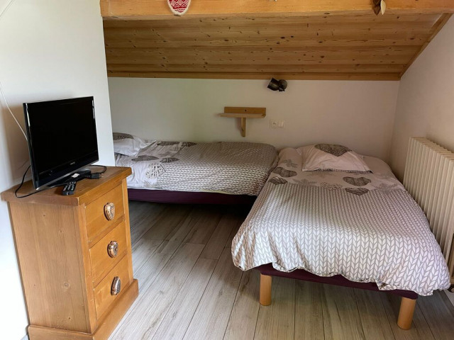 Chalet La Calèche, Chambre lits simples, Châtel Ski 74