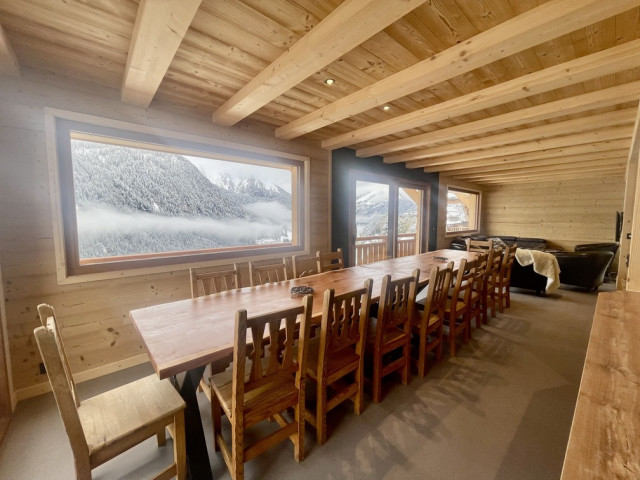 Chalet La Corniche 15 people Châtel, Dining room, Ski lifts Portes du Soleil