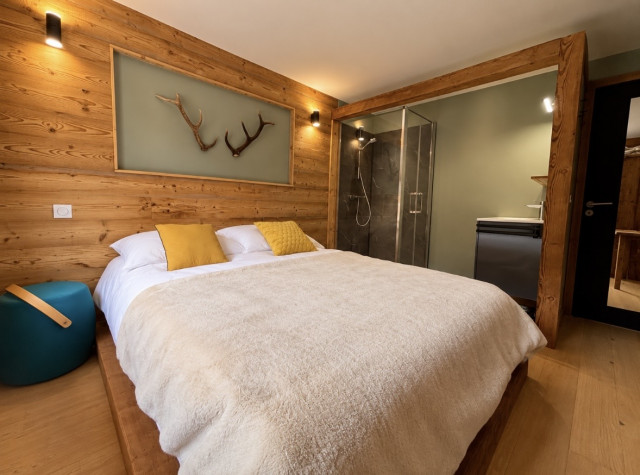 Chalet La Plane, double room with shower, Châtel ski and snow vacation