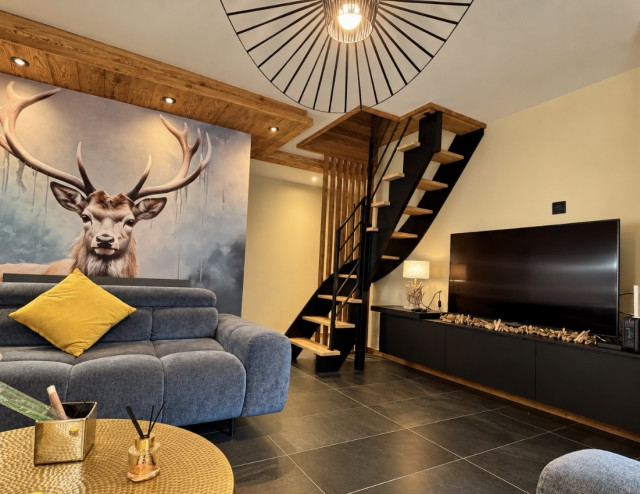 Chalet La Plane, living room, Châtel, Abondance Valley