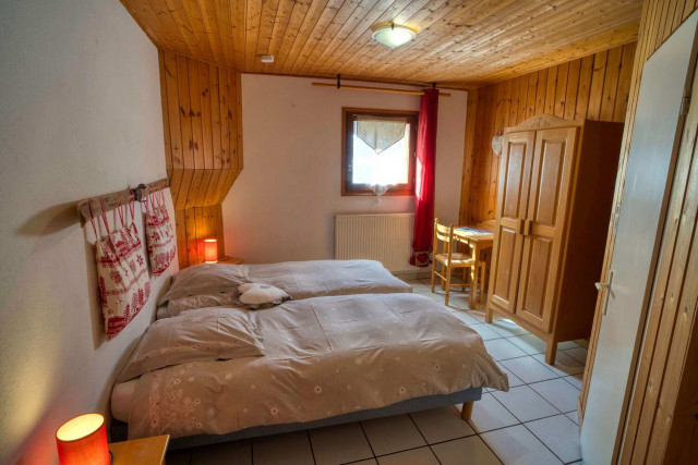 chalet la Savoyarde, Chambre 2 lits simples, Châtel Haute-Savoie