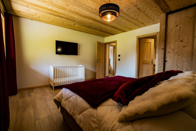Chalet Laurentine, chambre double, Châtel Tourisme