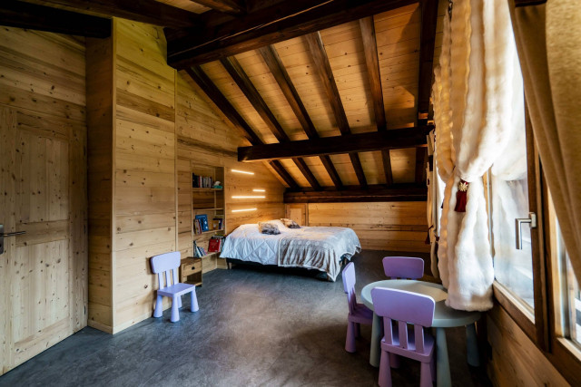 Chalet Laurentine, chambre enfant, Châtel neige ski vacances