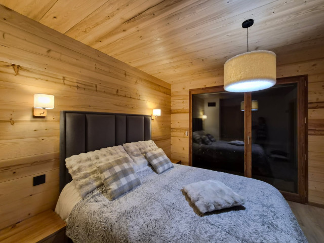 Chalet Laurentine, Châtel, chambre, neige
