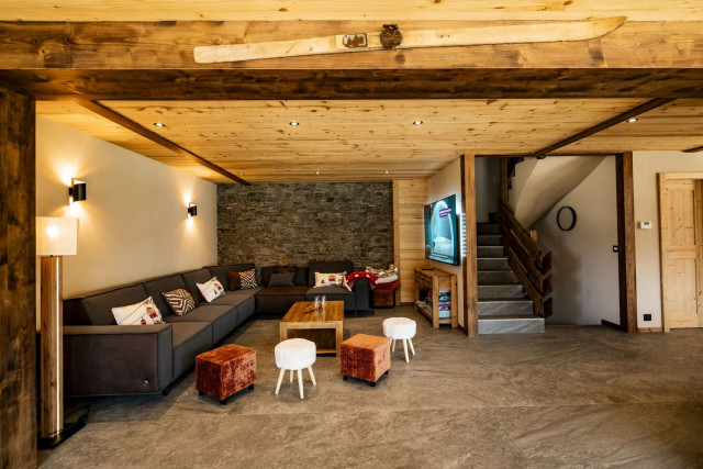 Chalet Laurentine, salon, Châtel montagne ski 