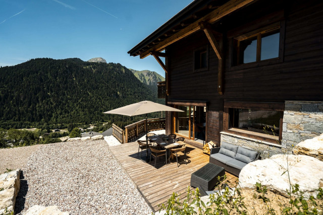 Chalet Laurentine, terrasse montagne, Châtel Tourisme
