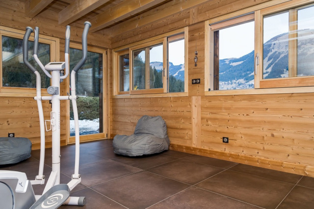 Chalet Le Bois Brulé, Châtel, salle de sport avec accès extérieur