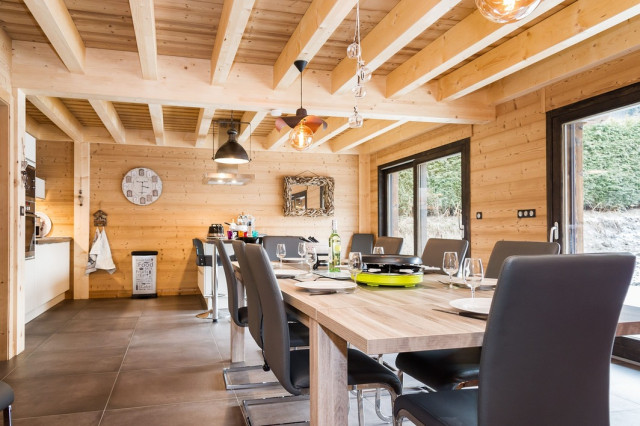 Chalet Le Bois Brulé, salle à manger, Châtel Vallée d'Abondance