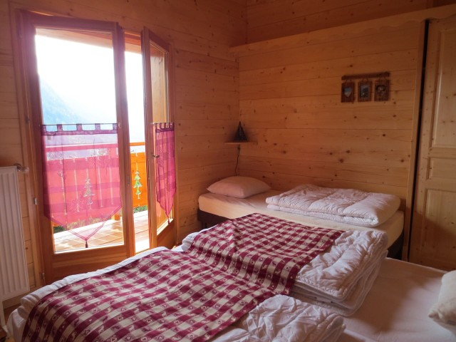 Chalet le Castor, Chambre 4 lits simples , Châtel Haute Savoie